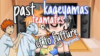 past kageyama's teamates(2) + hinata react to hinata and kageyama's future!!