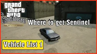 Where to find Sentinel | GTA San Andreas Definitive Edition