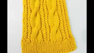 How To Knit A Cable Scarf (Remake)