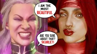 SKARLET HARDCORE SiMPING! For all Male Kombatants - Mortal Kombat 11 Skarlet flirty intros