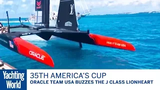 Oracle Team USA buzzes the J Class Lionheart | Yachting World