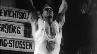 1954 Tommy Kono wins weightlifting championship