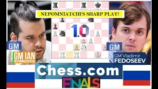 Nepo Sharp Play I Ian Nepomniatchtchi [RUS] vs Fedoseev [RUS] (1-0) Chess.com Rapid Finals Week 25