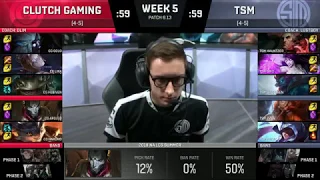 CG vs TSM Highlights   NA LCS Summer Split  2018 Week 5 Day 2   Clutch Gaming vs Team Liquid