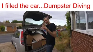 I Went DUMPSTER DIVING and filled the car...