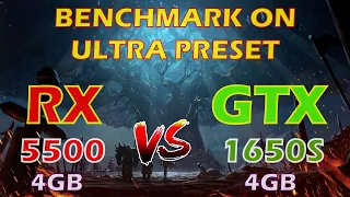 RX 5500 vs GTX 1650 Super| Ultra Preset | Gaming Benchmark |