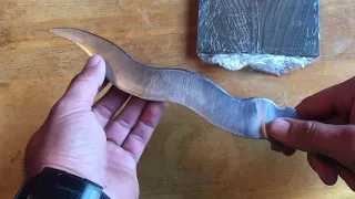 Flamberg Kriss blade I’m making in Cpm 3v