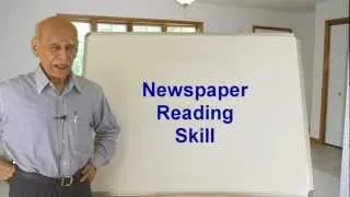 Dr. N.H. Atthreya: Newspaper Reading Skill