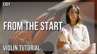 How to play From the Start by Laufey on Violin (Tutorial)