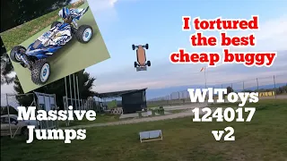 Massive Jumps Wltoys 124017 the best 1/12 buggy, rc cars off road