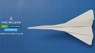 ✈ A Great Paper Airplane with a Twist - The Wilson - Fold 'N Fly