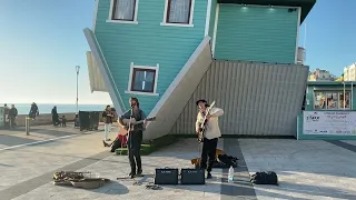 "House of the Rising Sun (The Animals)" by Gorran & Romain from The Big Push band busking. 4