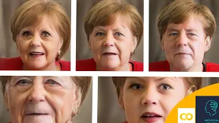 Editing Angela Merkel's face with AI (StyleGAN2)