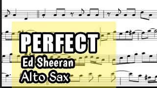 Perfect Alto Sax Sheet Music Backing Track Play Along Partitura