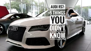 5 Things You Didn't Know About the Audi RS7