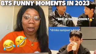 NAMJOON TRYNA GET LIT LMFAO! BTS FUNNIEST MOMENTS IN 2023 *Reaction*