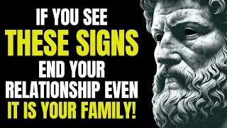 9 Stoic SIGNS That You SHOULD END EVERY CONTACT even it is your family or a friend | Stoicism