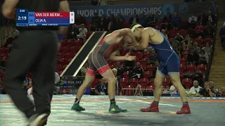 1/2 GR - 62 kg: G. VAN DER MERW (RSA) v. A. OLIA (IRI)