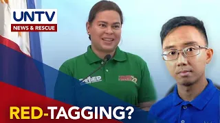 Kabataan Partylist, inakusahan si VP Sara bilang bagong ‘Red-tagging queen’