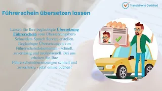 Beglaubigte übersetzung Führerschein