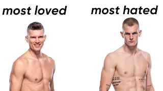 Most Loved & Hated Fighters In Each UFC Weight Class
