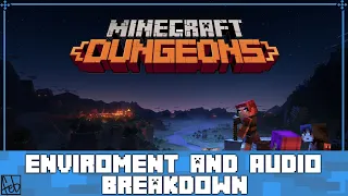 Minecraft Dungeons, Environments and audio diaries BREAKDOWN!