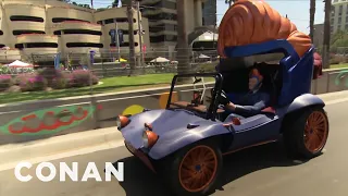 Conan’s Superhero Vehicle Hits The Streets Of San Diego | CONAN on TBS