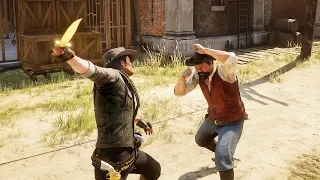 Red Dead Redemption 2 - Brutal Fighting & Funny Ragdolls Vol.160 [4K/60FPS]