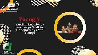 Yoongi’s random knowledge never stops Walking dictionary aka Min Yoongi Reaction
