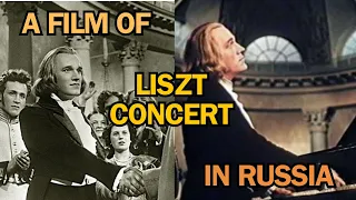 A REALISTIC FILM OF LISZT PLAYING IN RUSSIA - RICHTER IN THE ROLE OF LISZT - FROM A FILM ON GLINKA