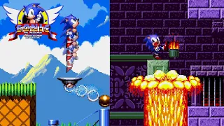 Classic Stages Remastered! | Sonic 1: South Island Definitive Bridge Zone + Marble Zone Playthrough