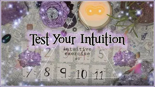 Test Your Intuition #9 | Intuitive Exercise Psychic Abilities