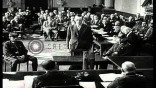 Conspirators of July 20 Plot to assassinate Adolf Hitler appears at People's Cour...HD Stock Footage