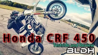 Honda CRF 450 Supermoto | test ride and review | BLDH