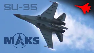 SU-35... WHAT A MONSTER!!! ✈️ MAKS 2015 [Remastered]