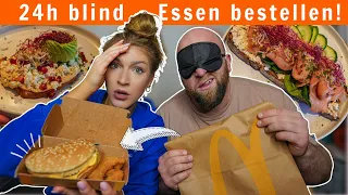 24h BLIND essen bestellen 😱 mit meinem Freund! Teil 2