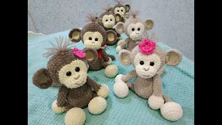 KNITTED MONKEY. Master class. Part 1.