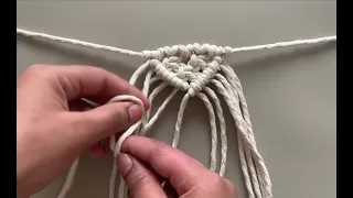 Easy Macrame Design Bunting Tutorial l Diy Handmade design How to make l Tutorial for beginners