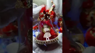 Большой набор новогодних игрушек на елку "Принцесса Фике или Екатерина II"