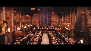 Halloween feast at Hogwarts - Ambience - ASMR - Spooky sounds