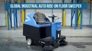Global Industrial™ Auto Ride-On Sweeper 49" Cleaning Path