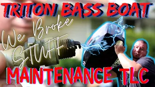 Triton Bass Boat Maintenance VLOG | Fixing Boat Issues and Repairs