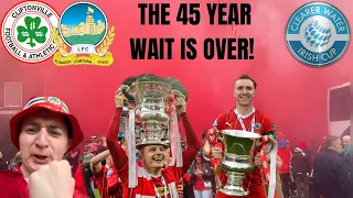 WE DONE IT!  CLIFTONVILLE VS LINFIELD IRISH CUP FINAL VLOG