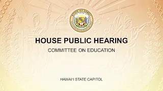 EDN Public Hearing - Thu Feb 2, 2023 @ 2:00PM HST