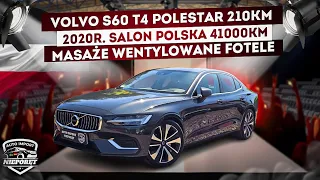 VOLVO S60 T4 POLESTAR ✅️ 2020r. 210KM ✅️ INSCRIPTION ✅️ MASAŻE ✅️ WENTYLOWANE FOTELE ✅️ SALON PL