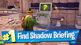 Find And Accept Shadow Briefings Location - Fortnite