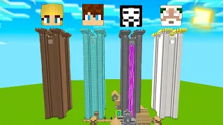 NAJWYŻSZE WIEŻE NOOB vs PRO vs HACKER vs GOD w Minecraft!