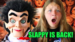 SLAPPY'S BACK WITH NEW VILLAIN! SLAPPY and DANNY FOLLOW AUBREY TO THE HOTEL! GOOSEBUMPS IN REAL LIFE