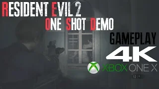 RESIDENT EVIL 2  1 Shot Demo  4k Gameplay | XBOX ONE X