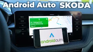 New Skoda Android Auto Demonstration Multimedia System 2022